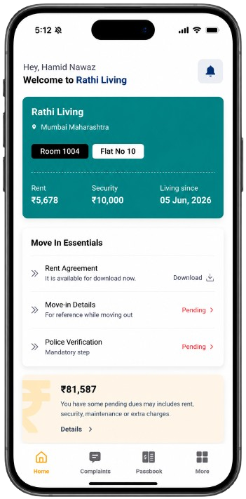 Rathi Living app preview